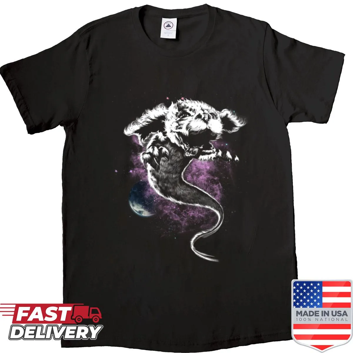 Illustrative shirt celebrating cosmic storytelling