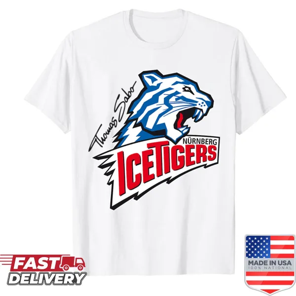 Team logo design on a Thomas Sabo Ice Tigers shirt