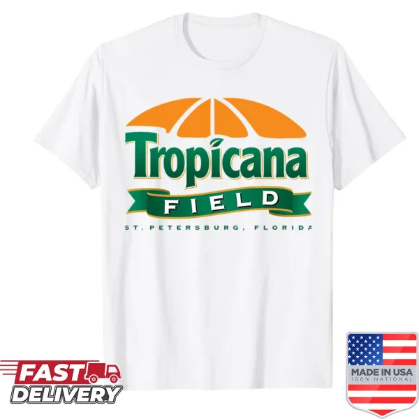 Oversized shirt with illustration of Tropicana Field