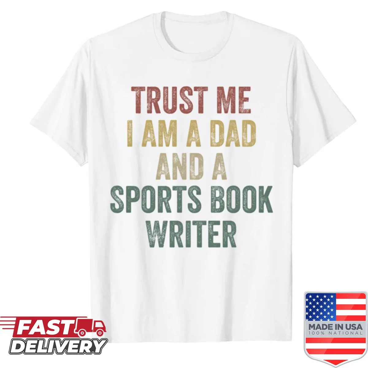 Sports book writer dad shirt for Father's Day