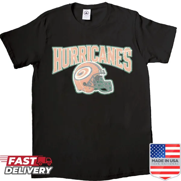 Retro vintage Hurricanes football shirt with a nostalgic design