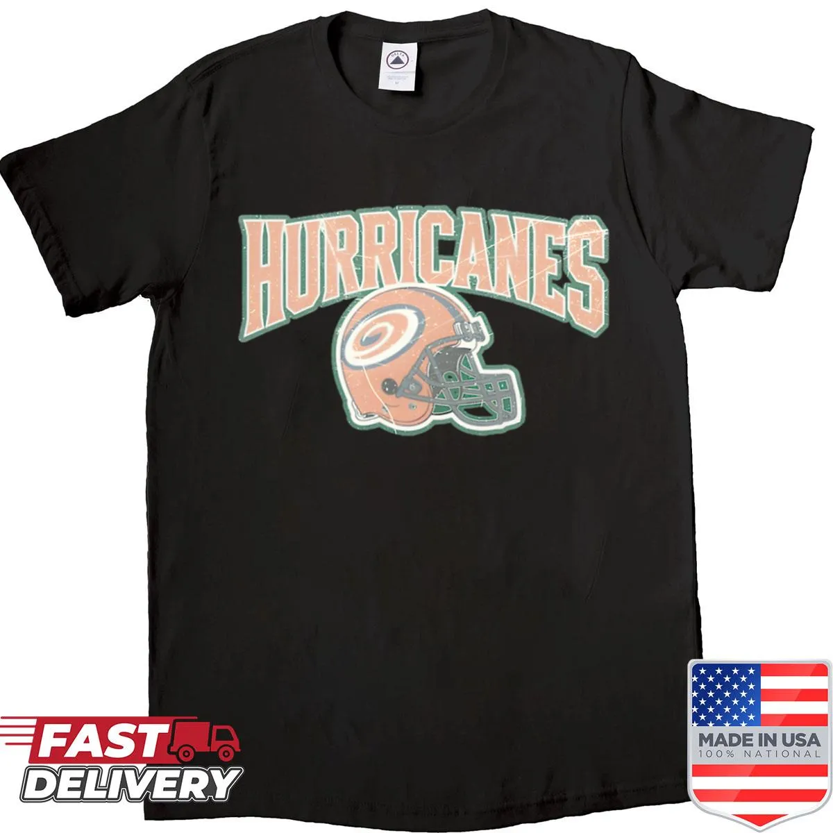 Retro vintage Hurricanes football shirt with a nostalgic design