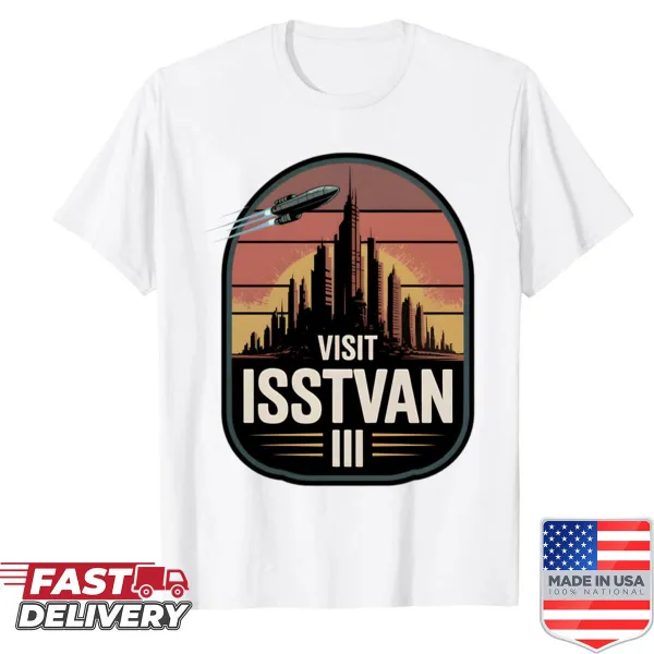 Travel-themed graphic inviting to visit Isstvan III