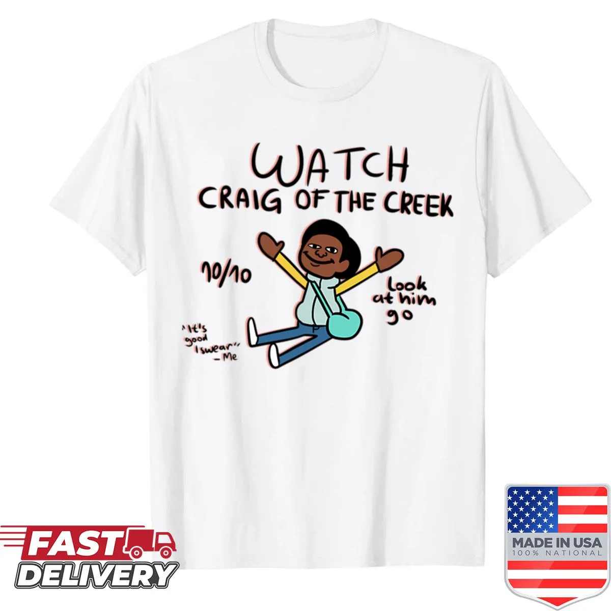 T-shirt featuring characters from Craig of the Creek