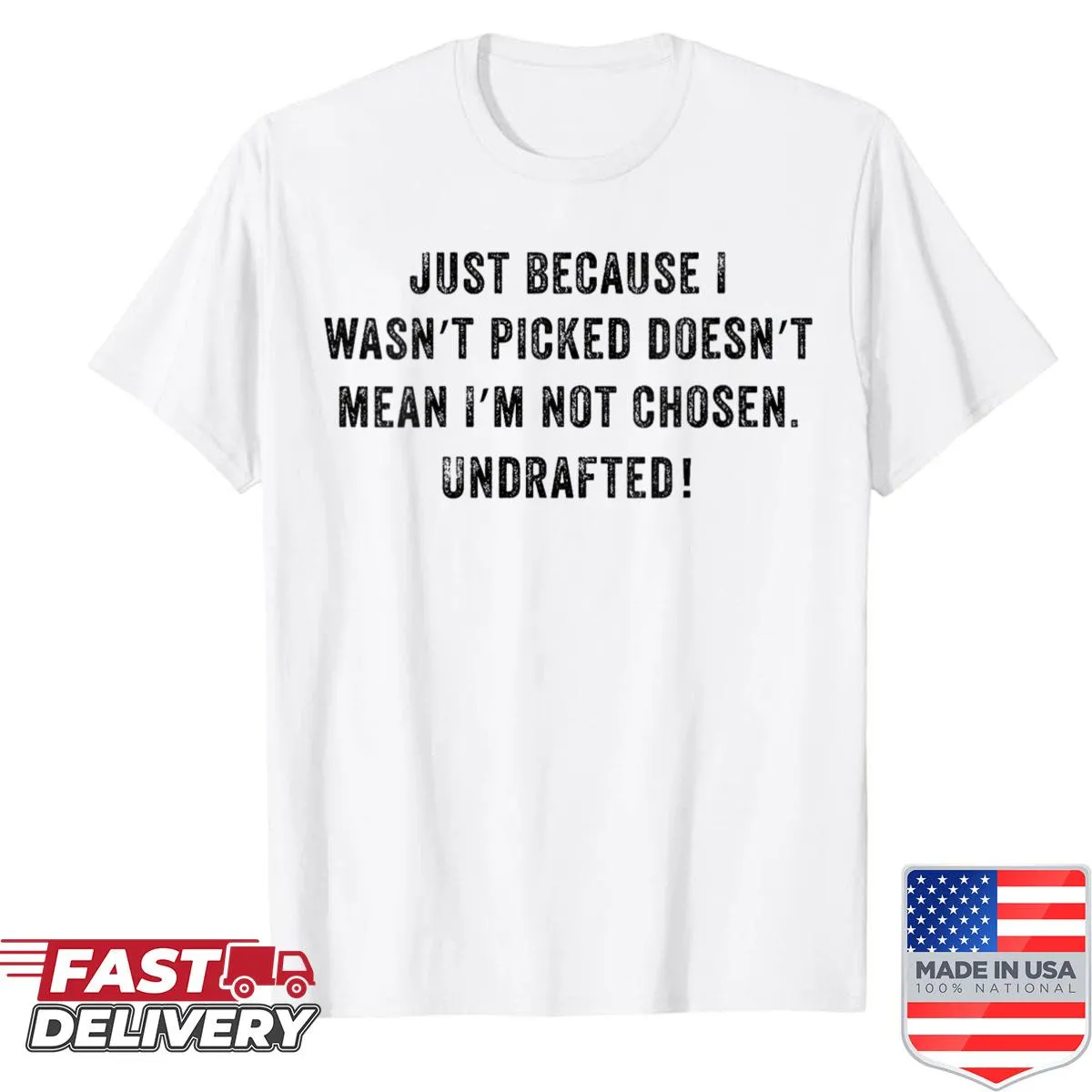 Motivational phrase on a women's t-shirt