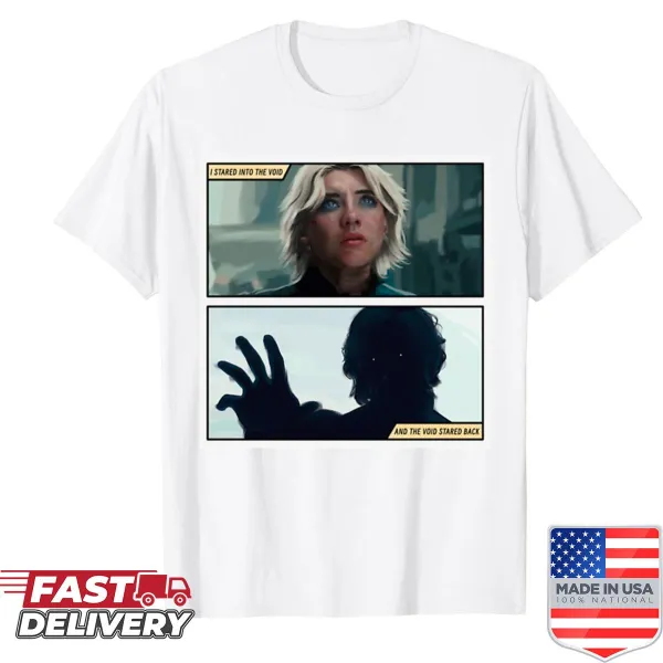 Whimsical fantasy shirt featuring Yelena and the void