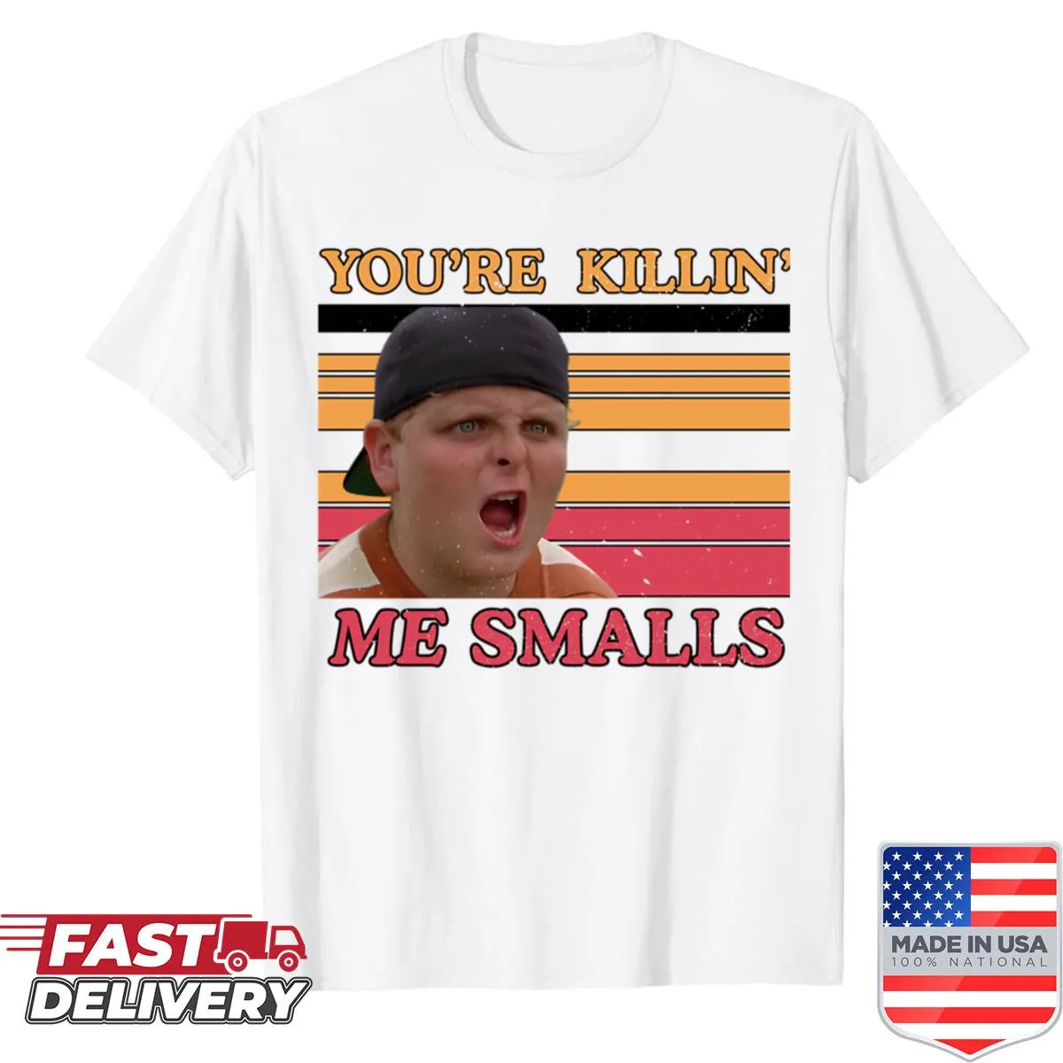 Retro graphic tee featuring the quote 'Youre Killin Me Smalls.'