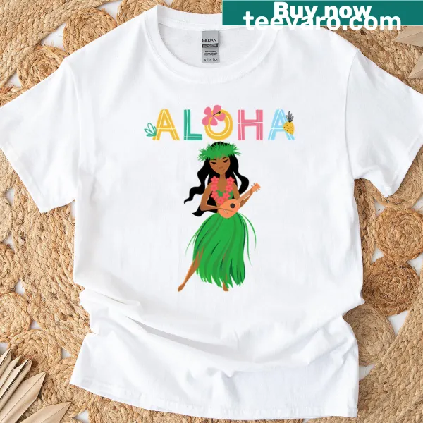 Cheerful Aloha From Hawaii T-shirt with island-themed design