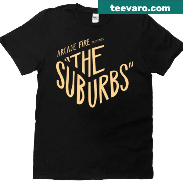Arcade Fire logo t-shirt with bold typography