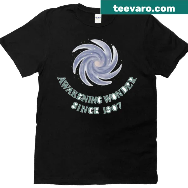 Spiral galaxy design Montessori graphic t-shirt