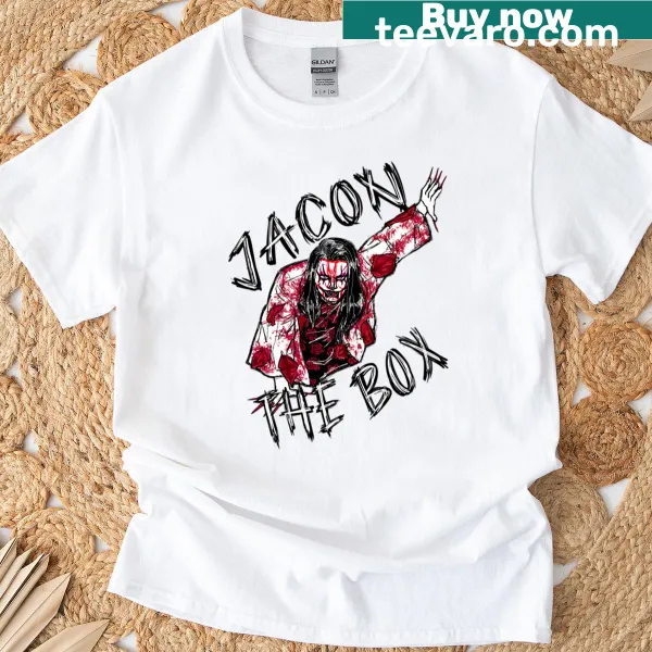 Horror-themed Bloody Jacon graphic on a t-shirt