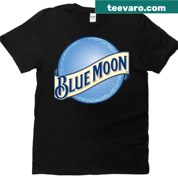 Funny Blue Moon Brewing Company beer T-shirt with retro design