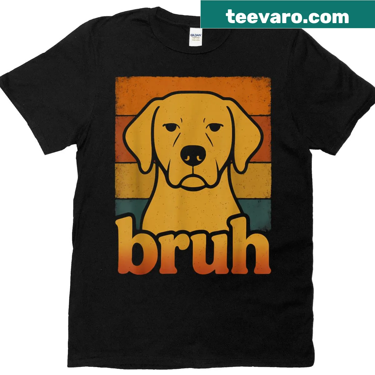 Funny meme graphic of a Labrador on a t-shirt for teens — on a men's t-shirt