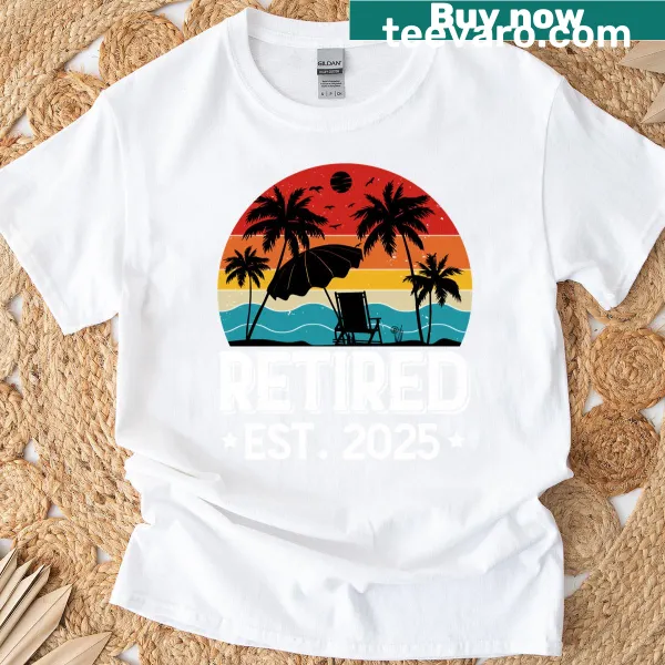 Funny retirement-themed text on a t-shirt