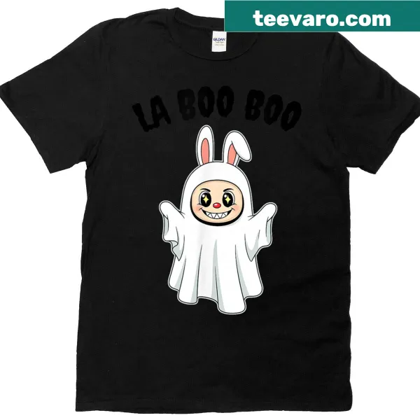 Cute Laboo Boo ghost design on a Halloween T-shirt