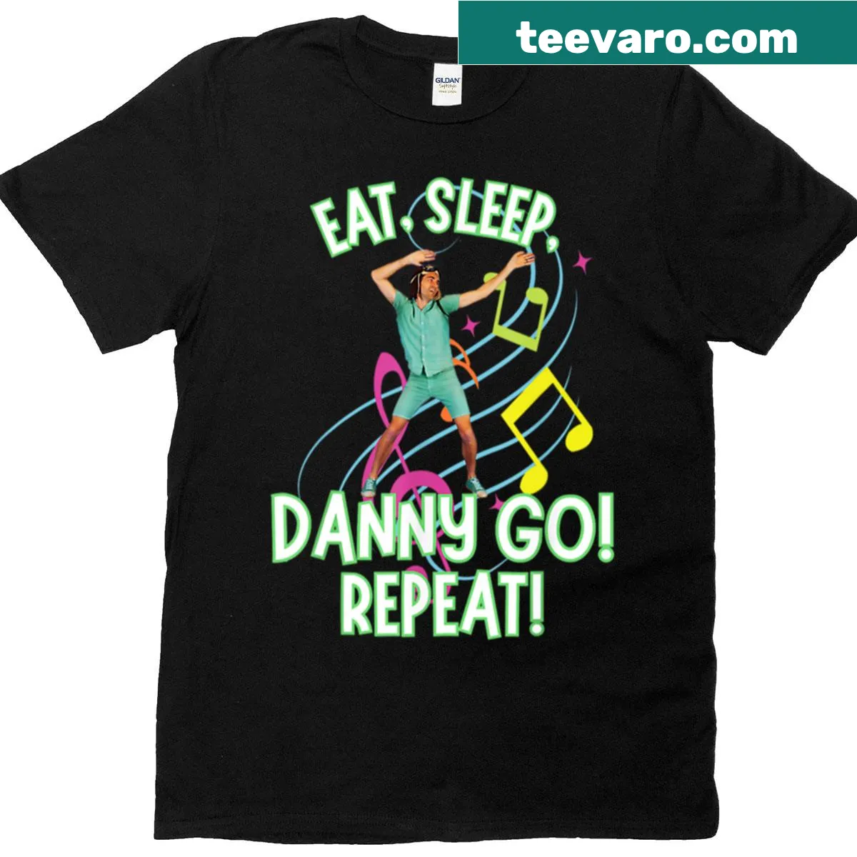 Cute Danny Go graphic for toddlers — on a men's t-shirt