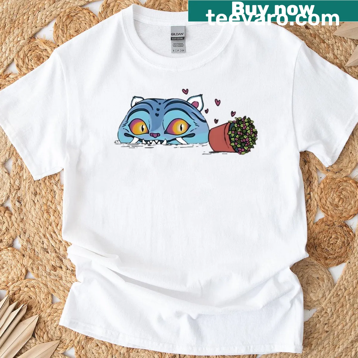 Cute cartoon Derpy The Tiger Kpop demon hunter design — on a men's t-shirt