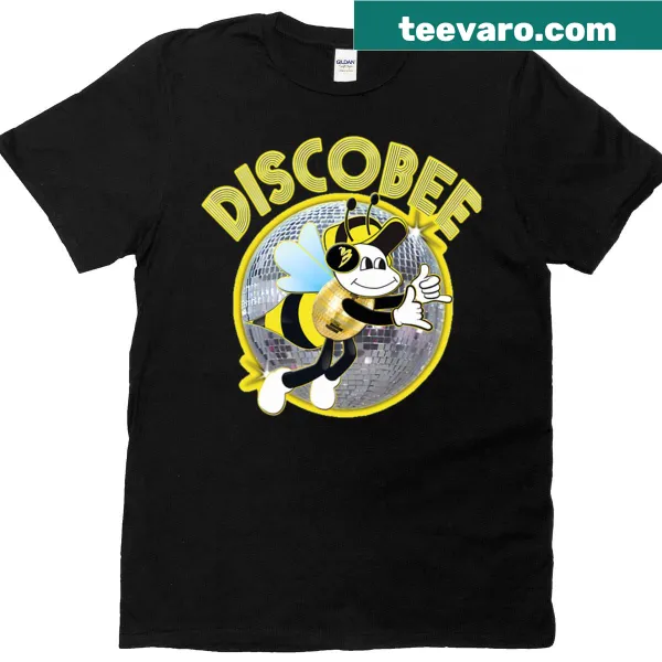 Discobee Logo 2 T-shirt featuring a playful music logo