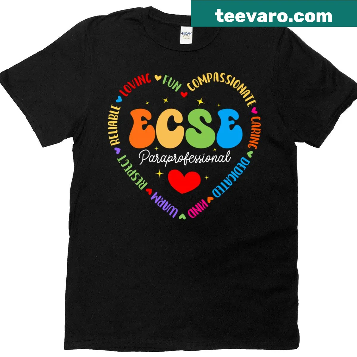 T-shirt for Early Childhood Special Education paraprofessionals — on a men's t-shirt