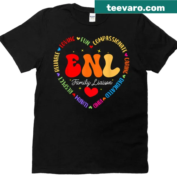 Typography design T-shirt for English New Language Squad members
