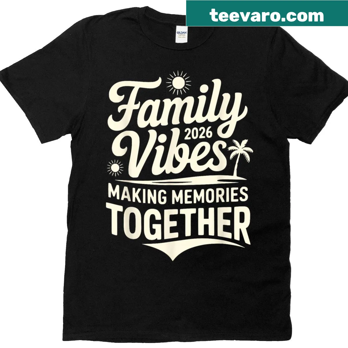 Family Vibes T-shirt with memory-making message for 2026 — on a men's t-shirt