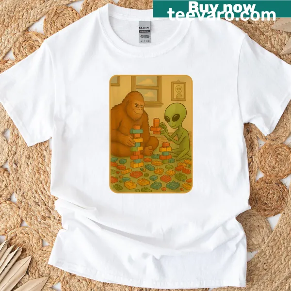Funny building blocks meme design t-shirt
