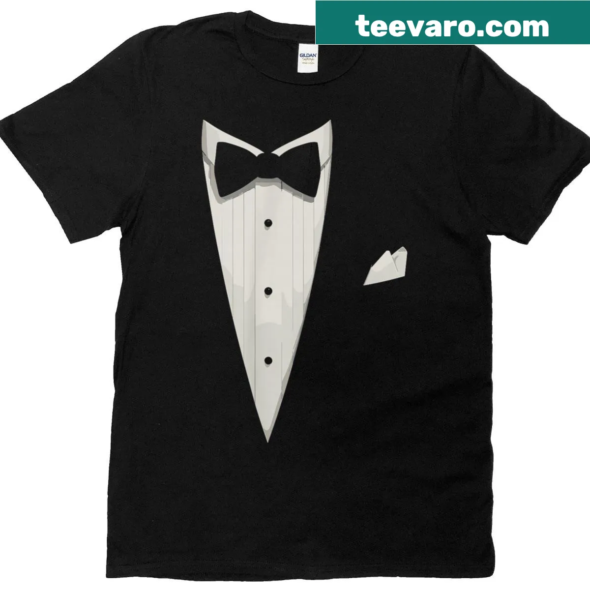 Funny t-shirt for formal Halloween parties with a clever design — on a men's t-shirt
