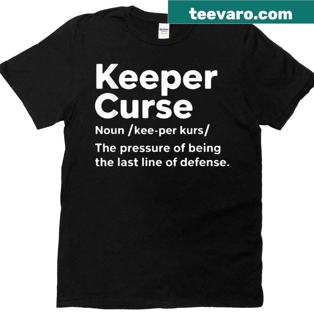 Funny soccer definition t-shirt for players and fans — on a men's t-shirt
