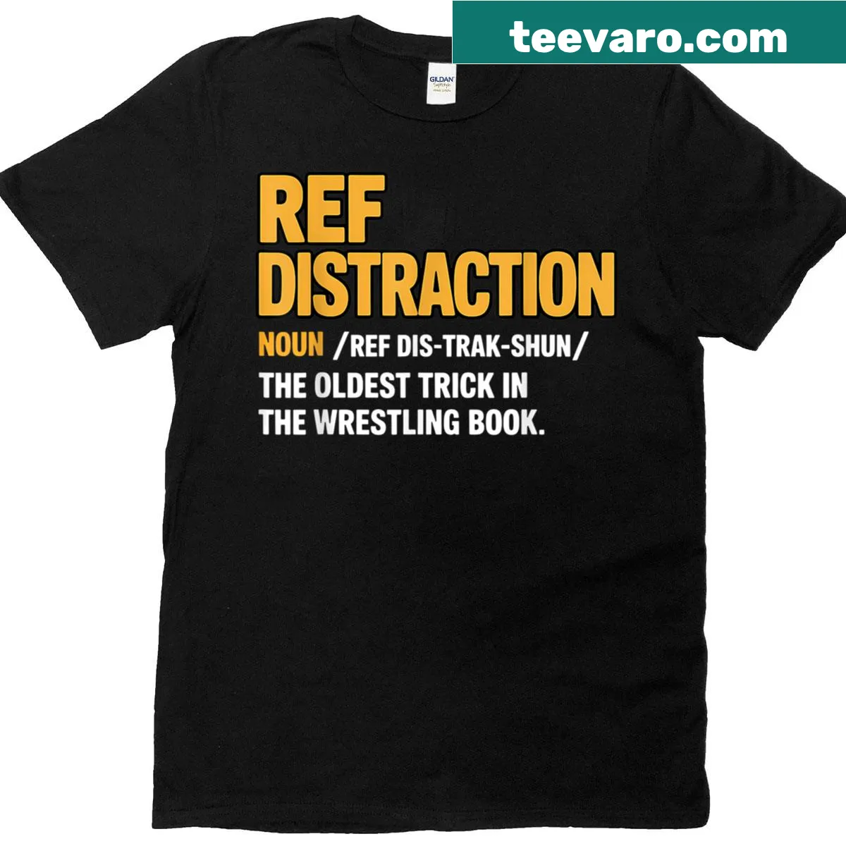 Funny wrestling definition shirt for coaches and fans with bold typography — on a men's t-shirt