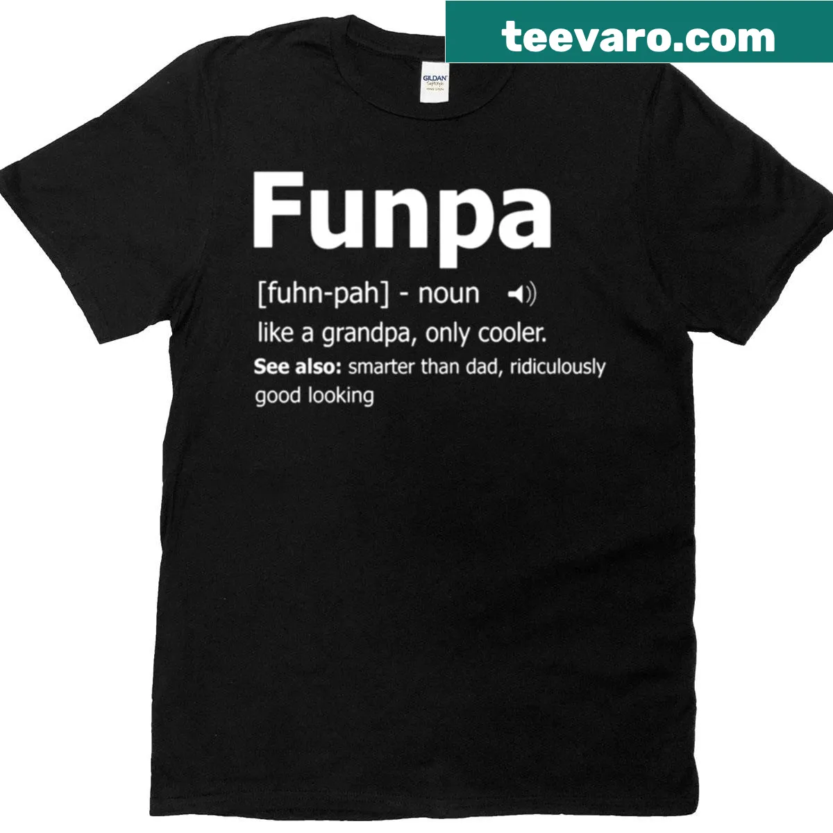 Funny typography T-shirt celebrating grandfathers' fun nature — on a men's t-shirt