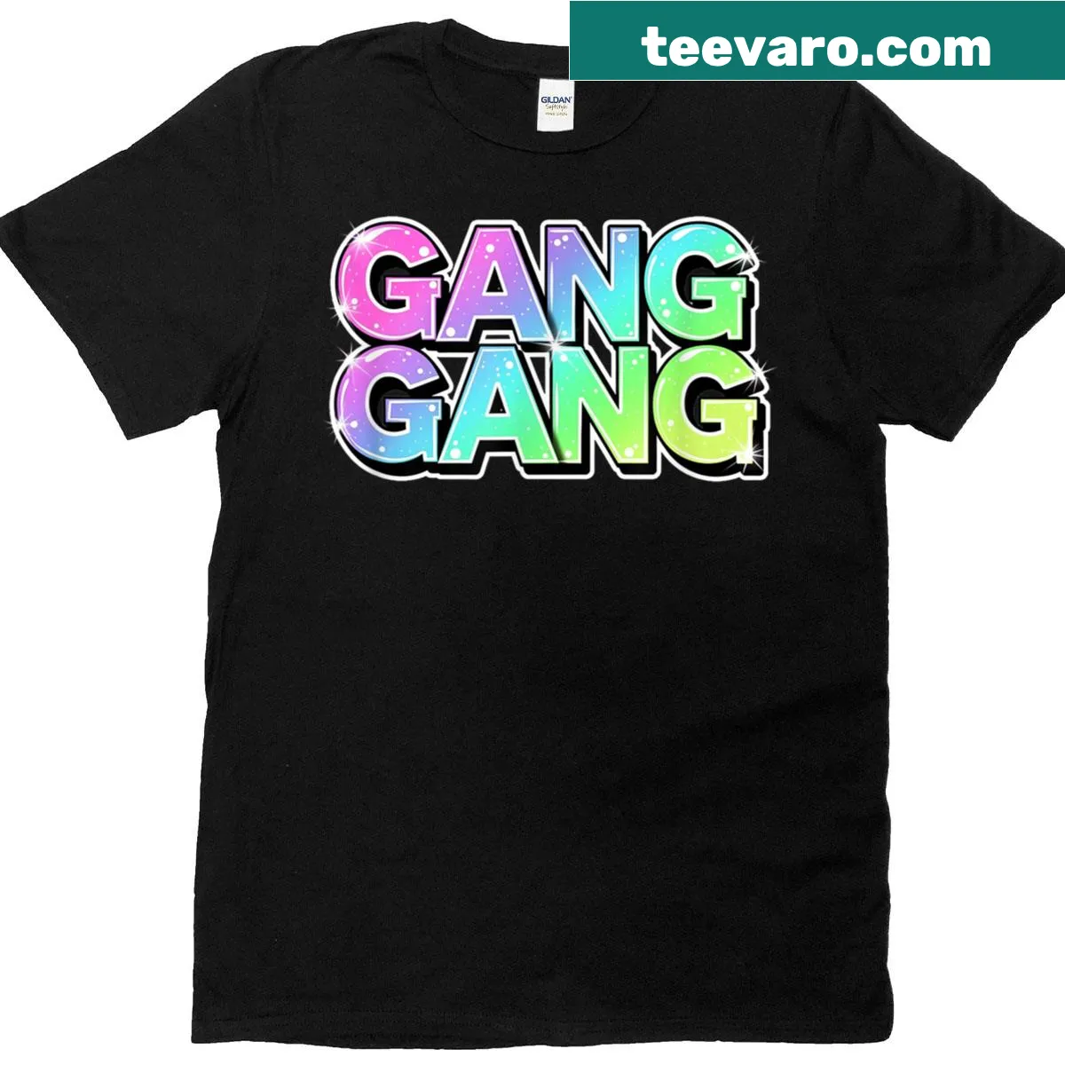 Funny cartoon design featuring the phrase 'Gang Gang' — on a men's t-shirt