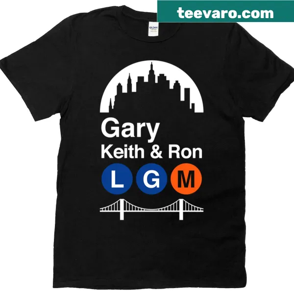 Friendship-themed shirt featuring the names Gary, Keith, and Ron