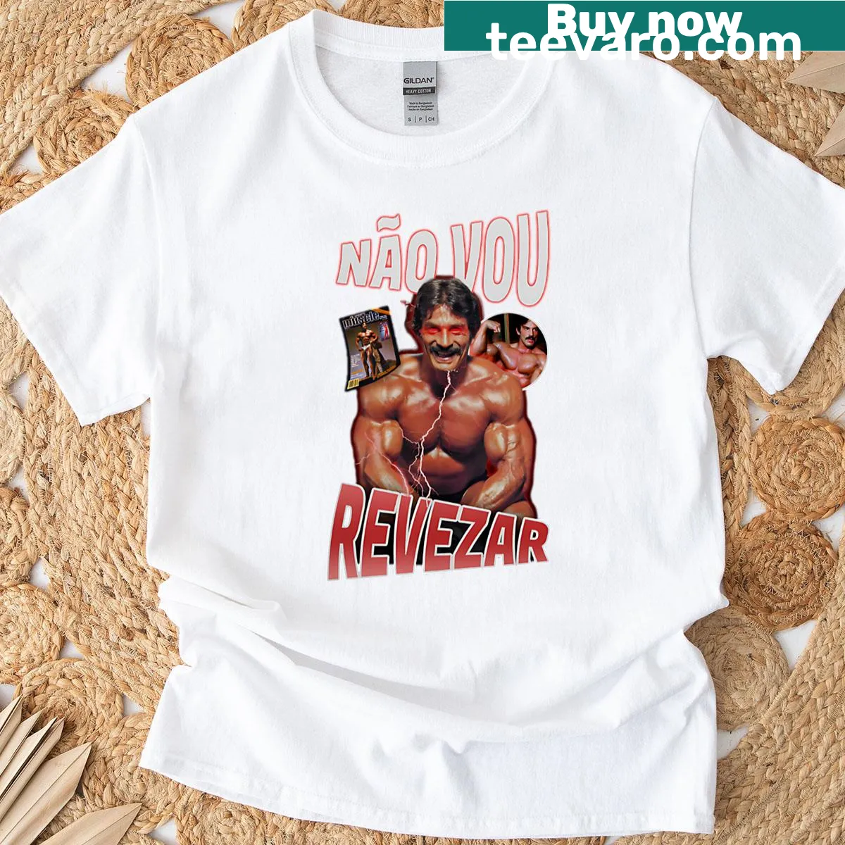 Vintage Mike Mentzer bodybuilding t-shirt with bold graphics — on a men's t-shirt