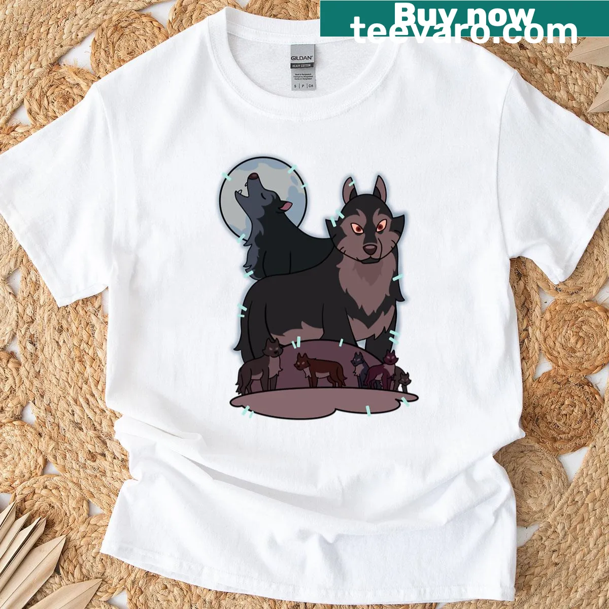 Graphic shirt featuring a wolf from The Owl House for hunters. — on a men's t-shirt