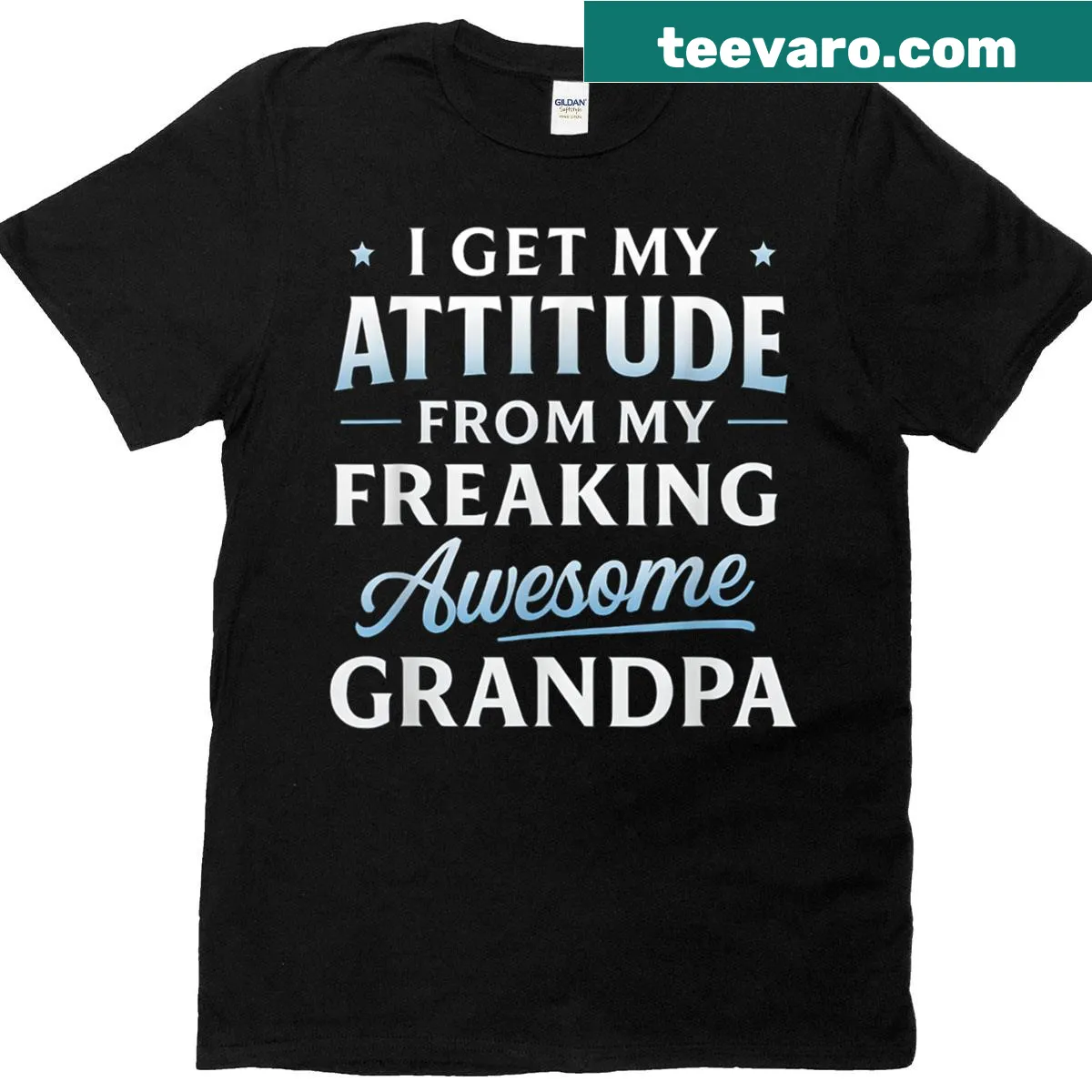 Vintage t-shirt celebrating the bond with an awesome grandpa. — on a men's t-shirt