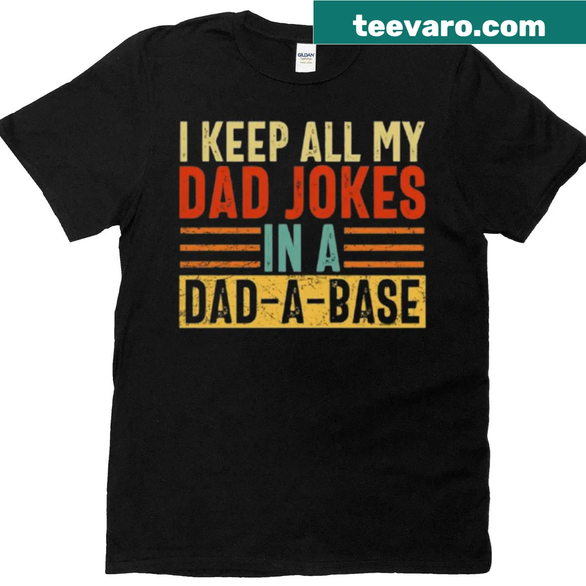 Funny dad joke t-shirt with a clever play on words — on a men's t-shirt