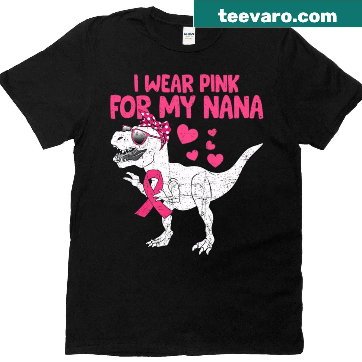 Toddler T-shirt showing support for breast cancer awareness with pink text — on a men's t-shirt