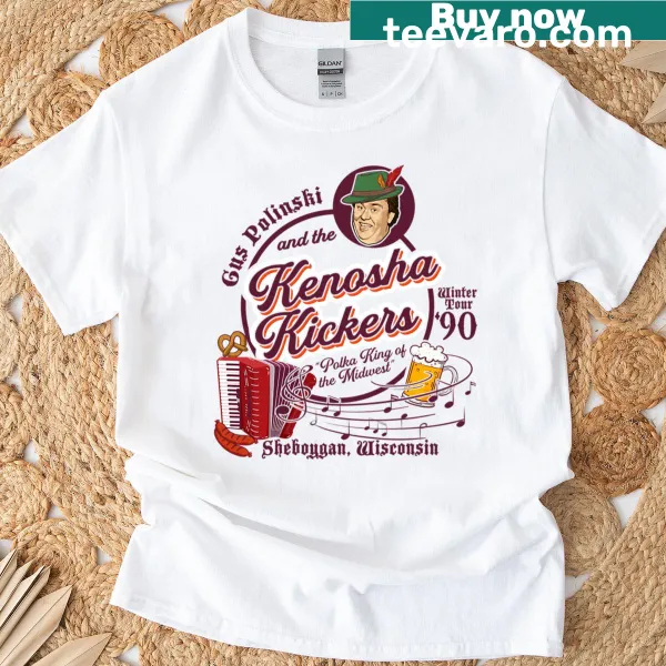 Typographic T-shirt celebrating The Polka King of the Midwest