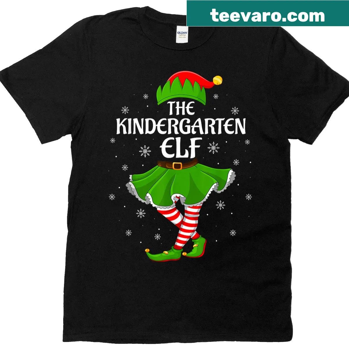 Elf Squad Christmas graphic t-shirt for family — on a men's t-shirt
