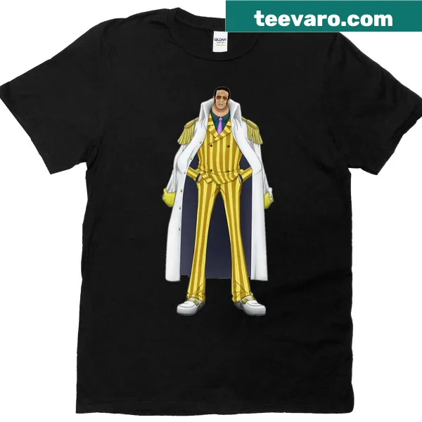 Kizaru One Piece T-shirt featuring an illustration of the character