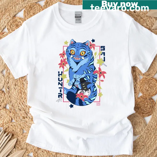 Demon hunters graphic T-shirt inspired by Kpop culture