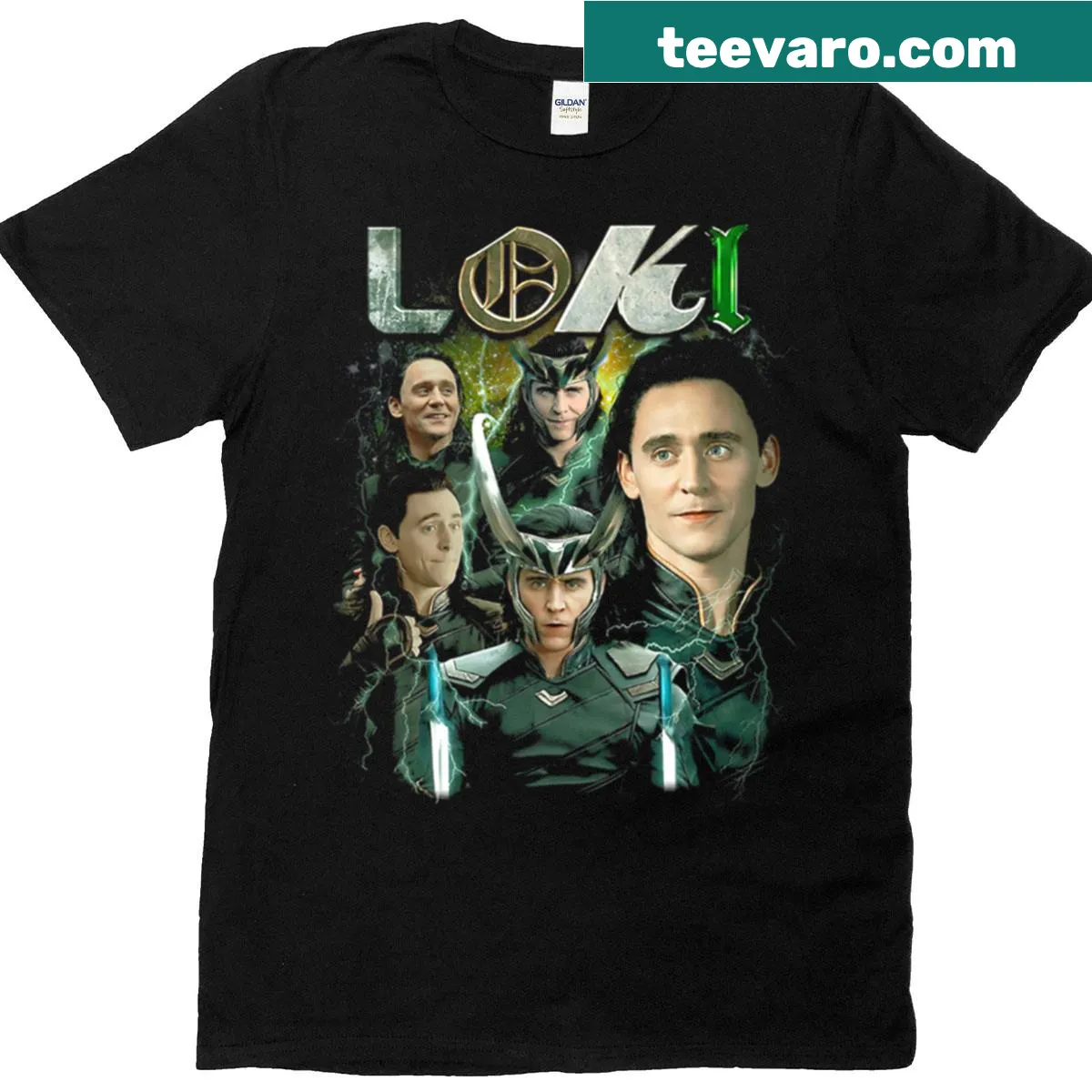Fun tee featuring Loki, the God of Mischief, with playful graphic elements. — on a men's t-shirt