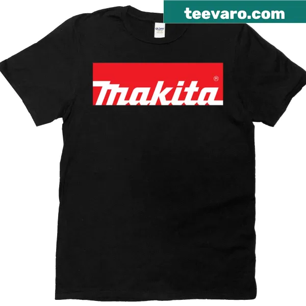 Makita Merch emblem graphic on t-shirt