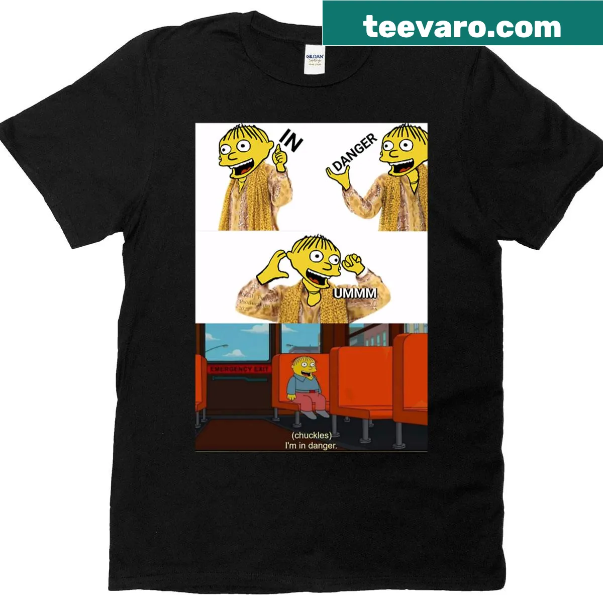 Nostalgic meme-themed t-shirt with playful typography — on a men's t-shirt