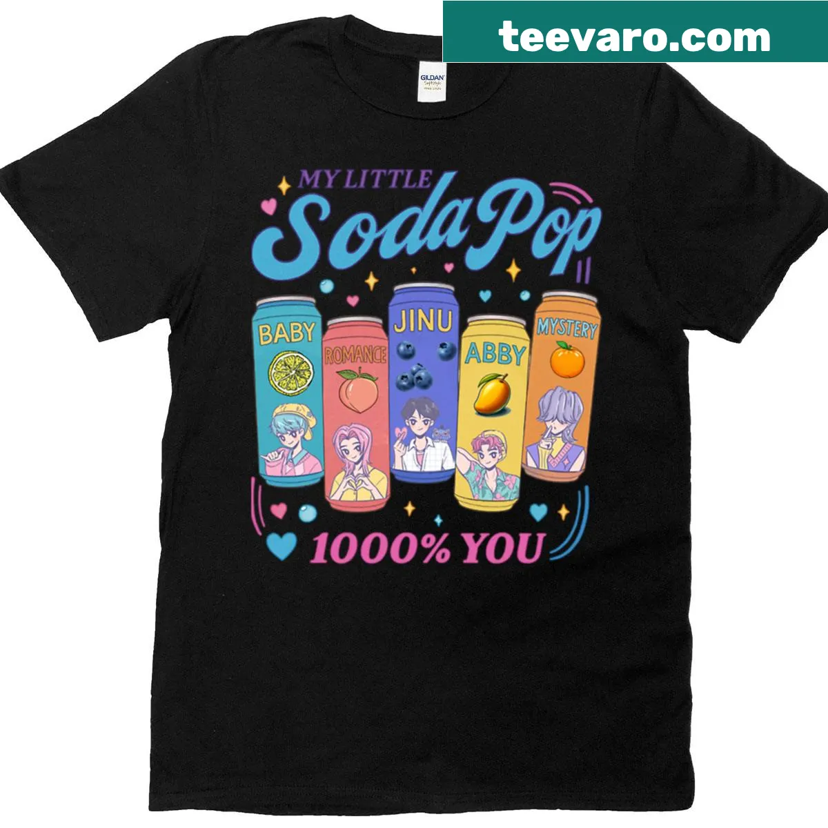 Playful K-pop themed shirt featuring Saja Boys — on a men's t-shirt