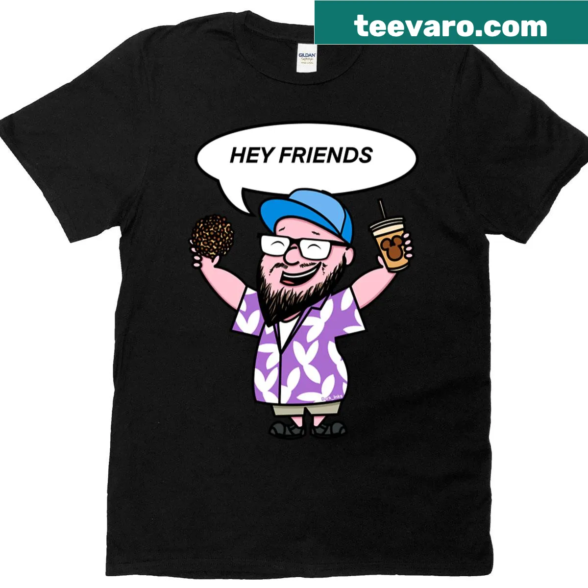 Humorous Thanksgiving t-shirt with playful saying — on a men's t-shirt