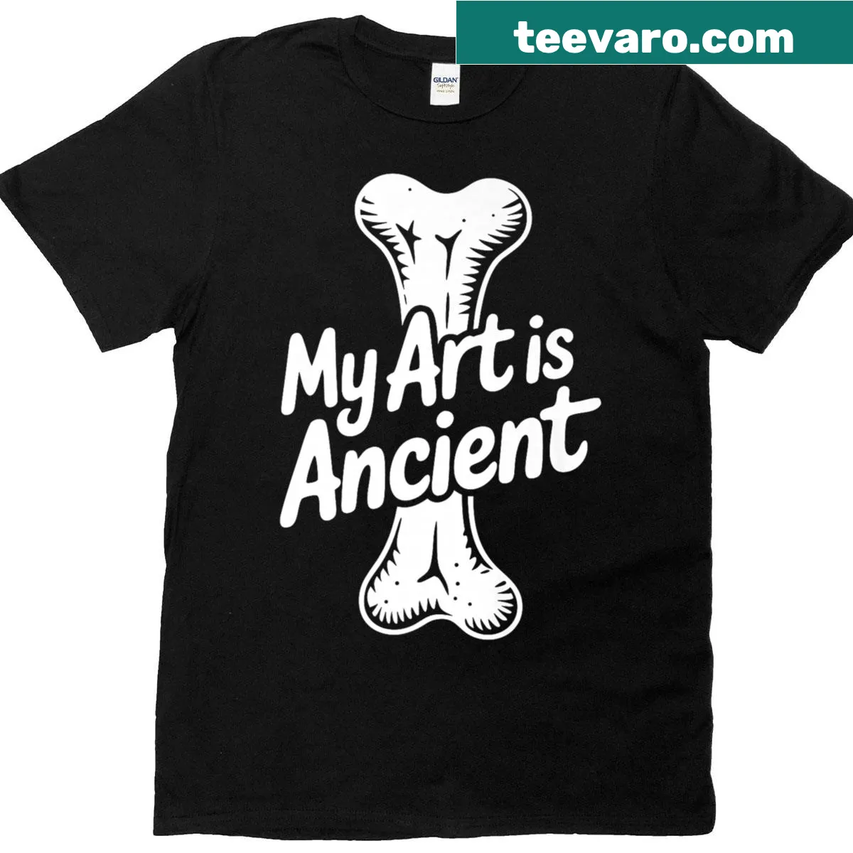 Shirt celebrating paleontology and fossil preparation for enthusiasts. — on a men's t-shirt
