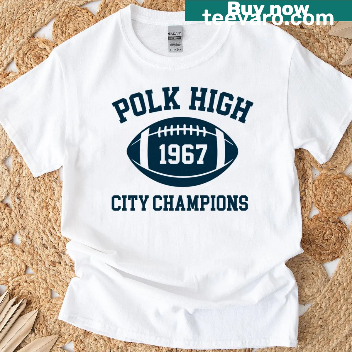 Funny T-shirt referencing Polk High and Al Bundy football — on a men's t-shirt