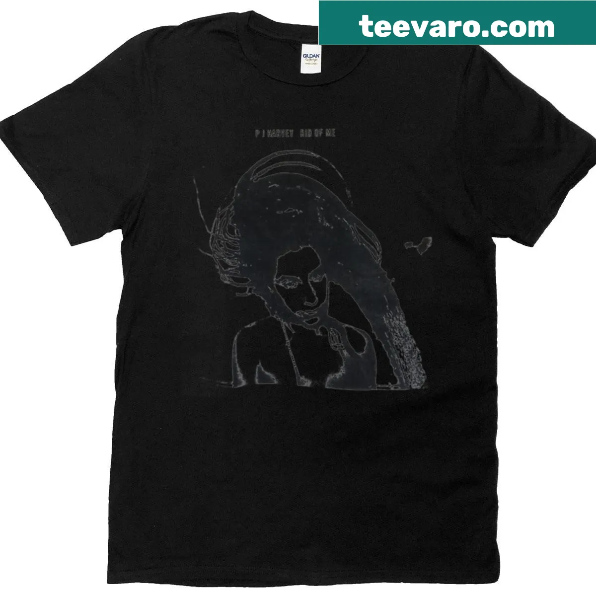 T-shirt featuring the phrase Rid Of Me in bold typography — on a men's t-shirt