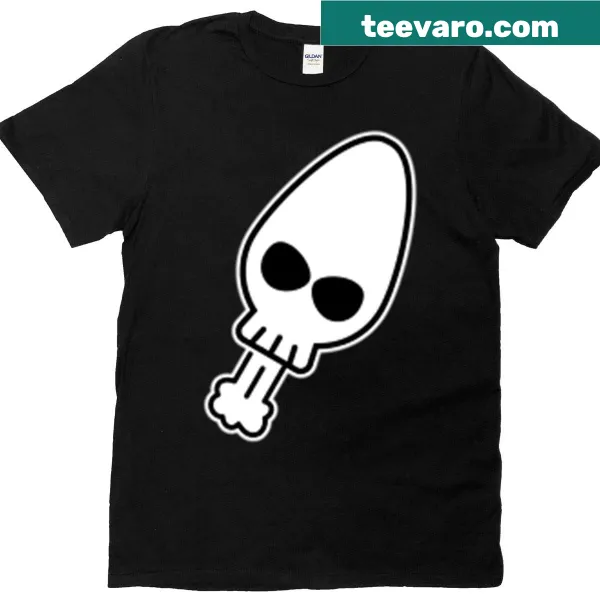Edgy t-shirt featuring a skull launching into space